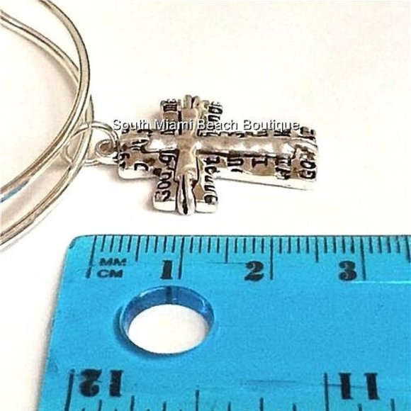 Serenity Prayer Charm Bracelet AA Al-Anon NA Addiction Recovery Silver Plated - Picture 9 of 9
